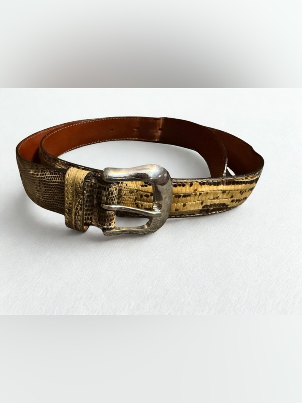 Vintage Genuine Lizard Belt 🇺🇸